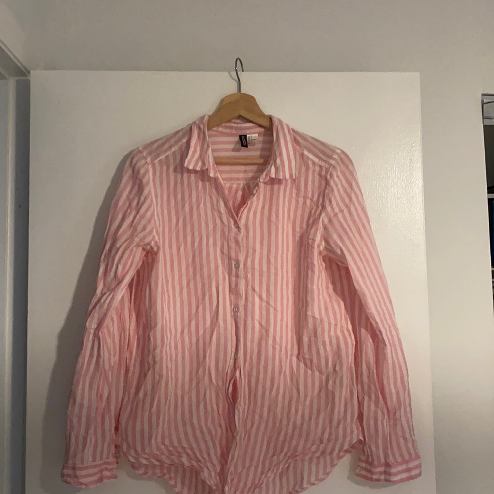 Pink striped shirt